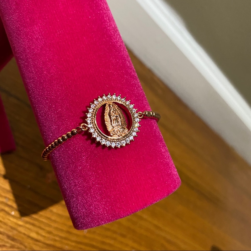 Rose Gold Virgin Mary Bracelet